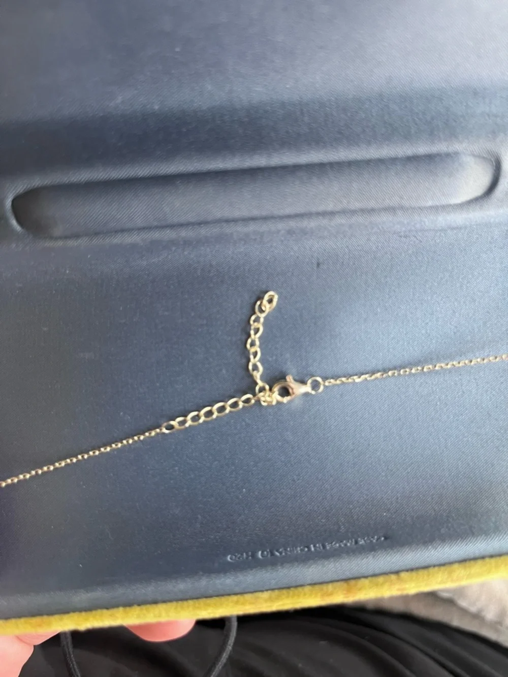 NWOT Rachel Zoe Gold-Tone Safety Pin Pendant Necklace with CZ Accents - Picture 4 of 4